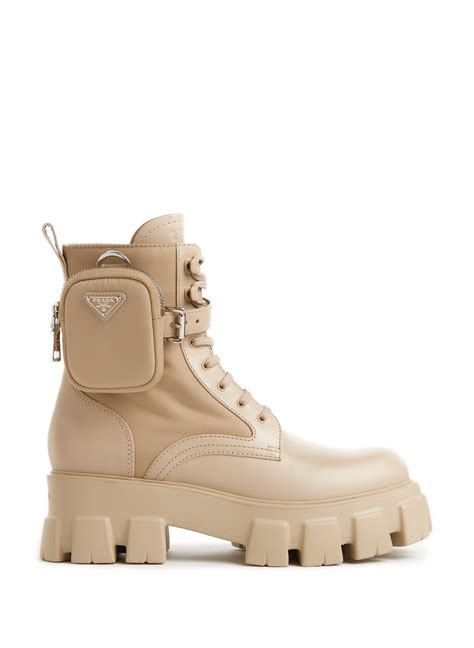 prada beige combat boots|prada chelsea boots women's.